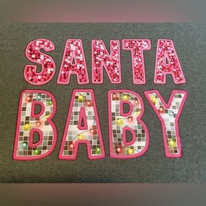 T-Shirt. Womens 3XL Short Sleeve Gray Shirt With “ Santa Baby” Print. NWOT